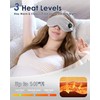 Heated Eye Mask for Dry Eyes, Cordless Sleep Mask with