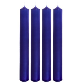Taper candles, table candles, candles, table candles, set of 4 in blue, size: height x diameter approx. 17 x 2 cm