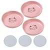 Lusifaco Shallow Cat Food Bowls, 5.9 Inch Wide Ceramic Cat