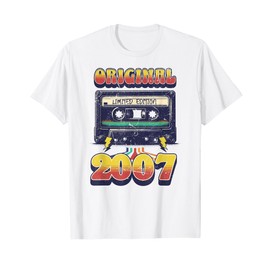 18th Birthday Retro Vintage 2007 Men Women T-Shirt