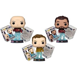 Funko Plus Star Trek - Glitter Transporter (Set of 3) + ToyBop Protector: Retro Pop! TV Vinyl Figure (Bundled with Pro-Deluxe Pop Protector Collector Case Box Gift Set)