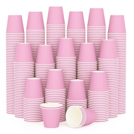 Turbo Bee 600Pack 3oz Small Paper Cups,Disposable Yellow Bathroom Cups, Mouthwash Cups,Espresso Cups, Hot/Cold Beverage Drinking Cup for Party, Picnic,Travel and Event