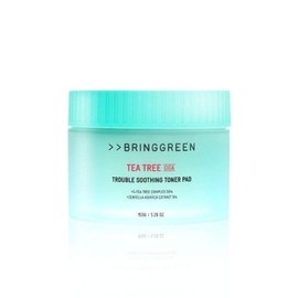 Bring Green 브링그린 티트리 시카 트러블 수딩 토너 패드 90매 Bring Green Tea Tree Cica Trouble Soothing Toner Pads 90 Sheets