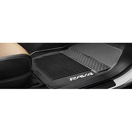Genuine Toyota Rav4 All-Weather Floor Liners PT908-42165-20. Black 3 Piece Set. 2016 Rav4 Non-Hybrid. by Toyota