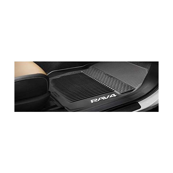 Genuine Toyota Rav4 All-Weather Floor Liners PT908-42165-20. Black 3 Piece