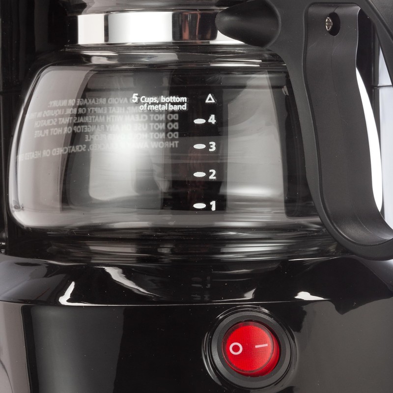 Dominion 5-Cup Coffeemaker Compact Coffee Pot Brewer Machine, Quiet with