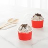 Restaurantware LIDS ONLY: Dome-Shaped Lids 50 Transparent Plastic Lids For