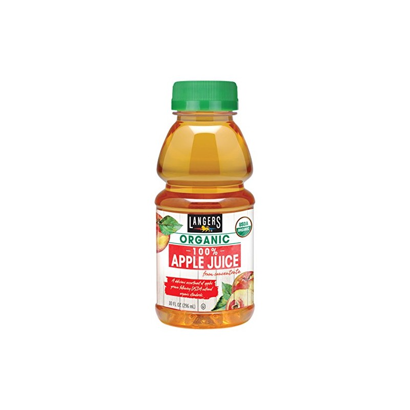 Langers Organic 100% Apple Juice, 10 Fluid Ounce (pack Of