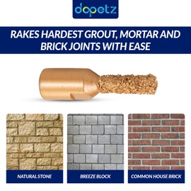 Silverline 335445 Tungsten Carbide Mortar Rake 12 mm Coarse