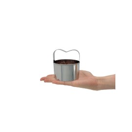 3-Piece Round Cookie Cutters Set with Handle - 2, 2.5, and 3 Inch Sizes, 0.4mm Thickness, Beautiful Design - Perfect Biscuit Cutter for Baking