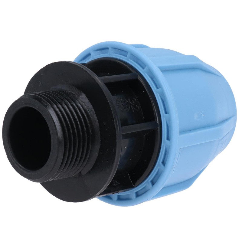 32mm x 3/4" MDPE Male Adapter Compression Coupling Fitting Water