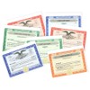 20 Red Corpkit Customized Stock Certificates, Stub Sheets, Transfer Ledger