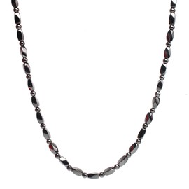 Hematite Necklace Black Obsidian Therapy Necklace for Men Black Peace Sign Necklace Charm Necklace Hippie Jewelry