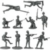BMC WW2 D-Day Plastic Army Men - 34 American, British,