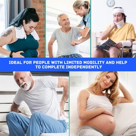 Toilet Aids Long Reach Comfort Wiper 15.5" Toilet Aid Tool Butt Wiper Self Assist Toilet Wiping Aids Tools for Limited Mobility Elderly