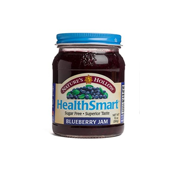 Nature's Hollow, Sugar-Free Blueberry Jam Preserves, on GMO, Keto Friendly, Vegan and Gluten Free - 10 Ounce