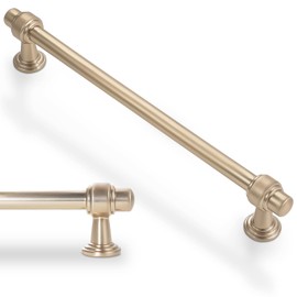 BUKOBYHE 10 Pack 7-1/2 Inch Kitchen Cabinet Handles Champagne Bronze Cabinet Pulls Zinc Alloy Drawer Pulls Kitchen Hardware