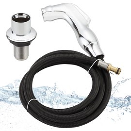 Kitchen Sink Sprayer Replacement Compatible with Moen 140028 136103C 179108 Kitchen Sprayer Replacement, Side Sprayer Kitchen Hose Replacement, Universal Kitchen Sink Faucets Replacement Parts, Chrome