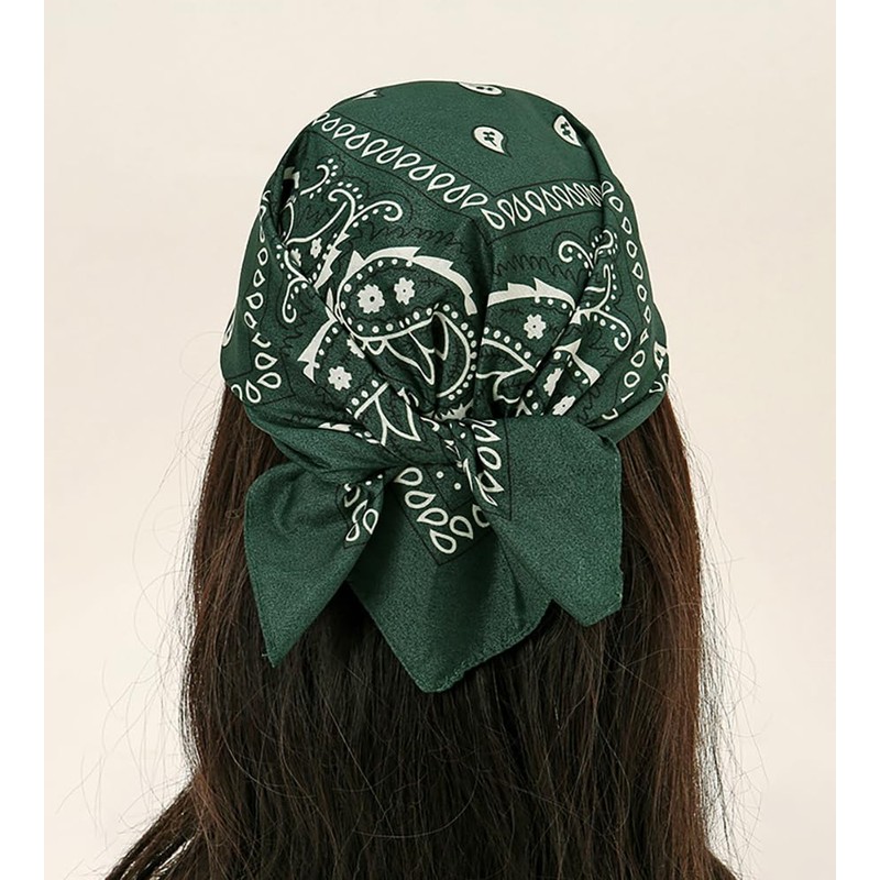 Fosys Bandana, 100% Cotton, Cashew Nut Pattern, 21.7 x 21.7