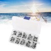 100Pcs Fishing Rod Guide Ring Set Ceramic Guide Eye Sets