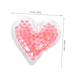 OATIPHO 4 Pcs Heart Gel Ice Packs Reusable Cold Compress for Nursing for Daily Use at Home Hospitals Sports Fields Easy to Store Carry