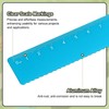 sourcing map Straight Ruler 20cm Metric Metal Aluminum Alloy Measuring