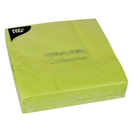 PAPSTAR Napkins 2-Ply 40 x 40 cm / Light Green / (Pack of 50) Table Decoration Wedding Party Plain