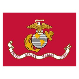 US Marine Corp Flag 5ft x 3ft