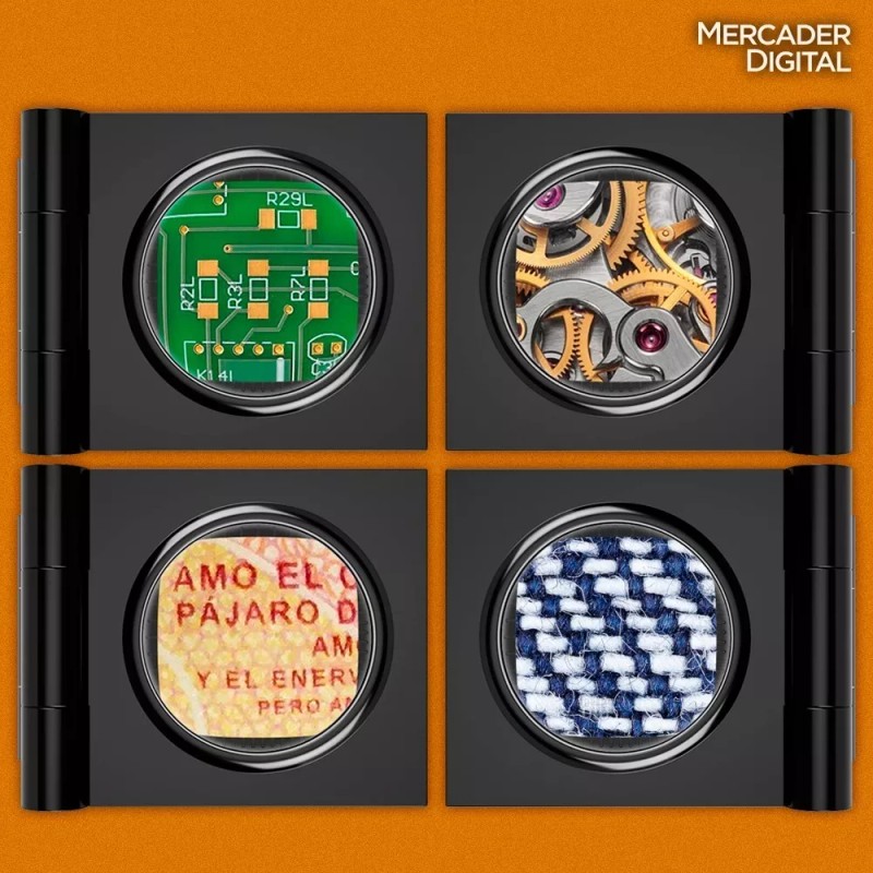 Mercader Digital 2 Pzs Lupa Cuenta Hilos 12x Lente 22mm