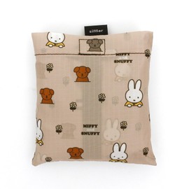 CHIFLE ECO0416 Foldable Insulated Eco Bag, B248. Beige Miffy & Snuffy
