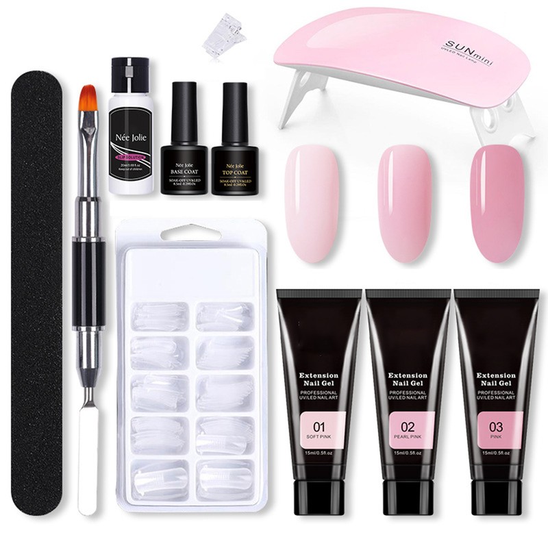 Nail Gel Kit Safe Reliable Easy to Use Nail Extension