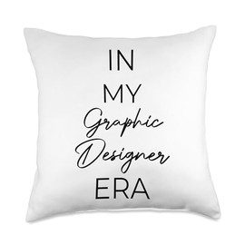 In my Graphic Designer era Throw Pillow