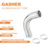 GASHER GASHER 1PCS 90 Degree Elbow Aluminum Alloy Tube 1"OD,