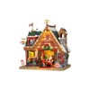 Lemax Village Collection Santa's Cabin with Adaptor # 35554