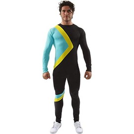 fancy dress warehouse Adult Jamaican Bobsleigh Costume Jumpsuit X-Large