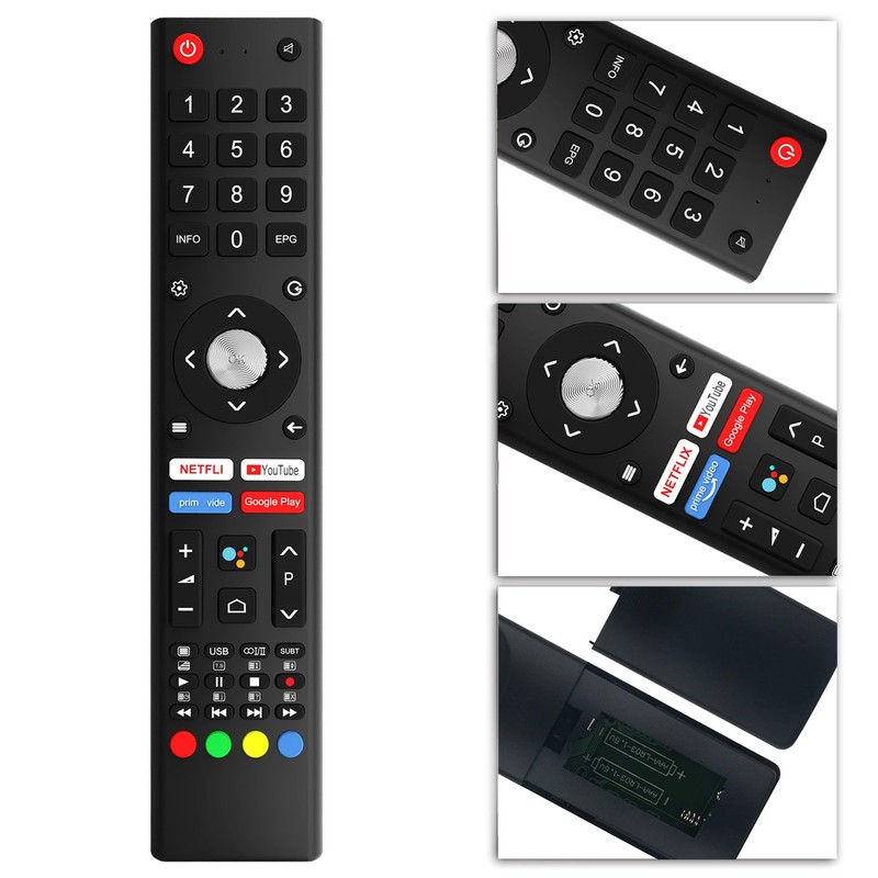 Replace GCBLTV02ADBBT Remote Control for SABA Changhong ChiQ Smart TV