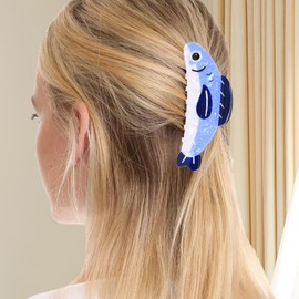 Animal Claw Clips, Creative Hair Accessory, Creative Sardine Claw Clip for Daily, Wedding, Beach, Party, Festival, Commuting, School, Sports, Vacation, Women