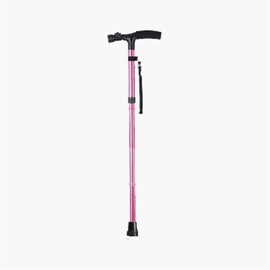 Matsuba Cane is a slippeting fold, and a Suitable Kid Old Age, PINKA, a Crutch Adjustable 5 LED Light, a Crutch Single-Footed Four Leg Replaceable