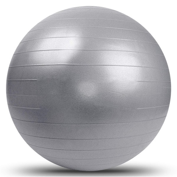 BIGTREE 2021 Upgrade Yoga Ball Exercise Fitness Core Stability Balance Strength 600 lbs Capacity Anti-Burst Heavy Duty Prenatal Birthing Yogaball for Office Home Gym