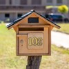 Gold Mailbox Numbers for Outside,2 Inch 3D Mail Box Numbers,Self