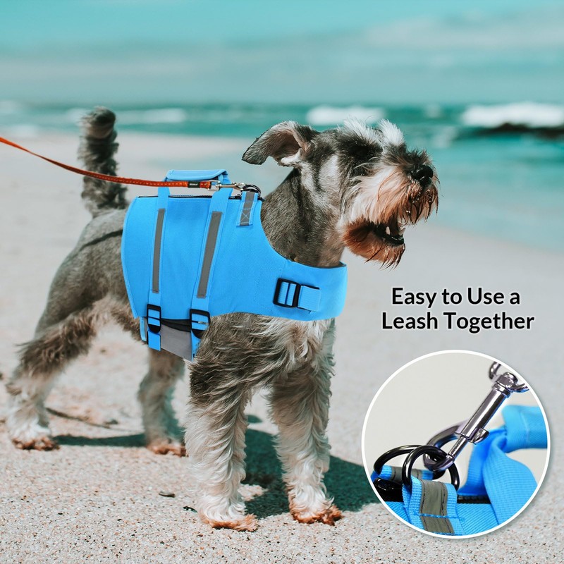 Queenmore Dog Life Jacket, XL Dog Life Vest,High Floating Pet