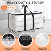 HomeHacks Clear Moving Bags Heavy Duty 6 Pack, Storage Bags
