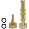 Boring Product Hose Sprayer Nozzle Set, Solid Brass Adjustable Twist