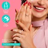 Short Press on Nails Dark Red | GJZEZ Sturdy Round