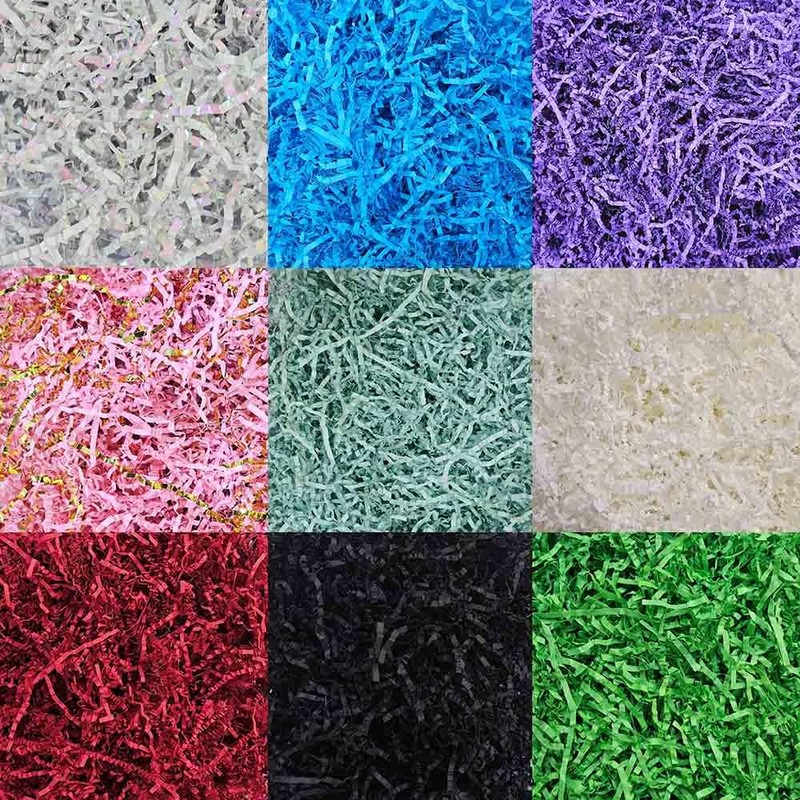 GoooodGift - 3 oz - Green - Crinkle Cut Paper