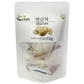 GAGOPA 100% Pure Natural Herbal Tea Original herb Korean Tea bags No sugar Nature friendly Triangular Tea Bag (PLA) 12 Healthy Tea bags (Lotus Root)
