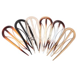 Ipetboom 6pcs Classic Branch Shape French Hair Clips u Shaped Hair Pins for Women for Buns Forks