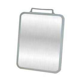 Double-Sided Cutting Board With Blue Edge, Stainless Steel Cutting Board & Wheat Fibre Chopping Board for Fruit Meat, Juice Grooves Design Chopping Board, Dishwasher Safe (15.1”x11.46”)