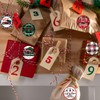 500pcs Christmas Stickers Roll 1.5 Inch Buffalo Plaid Merry Christmas