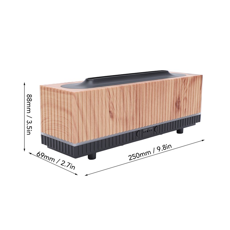 Flame Aroma Diffuser 200ml Woodgrain Model Nano Atomized Humidification Flame